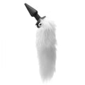 Tailz® White Fox Tail Vibrating Anal Plug - Butt