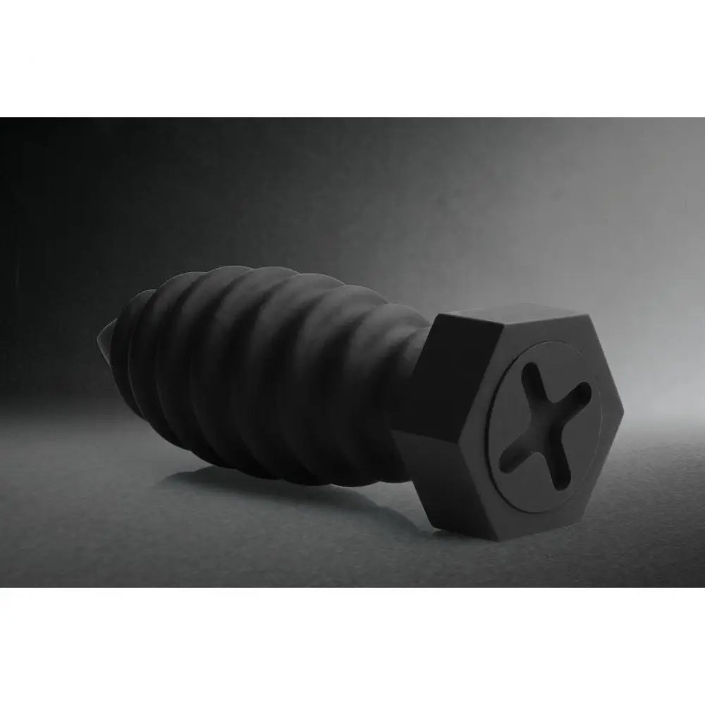 Tom of Finland® Screw You Anal Plug - Black - Butt
