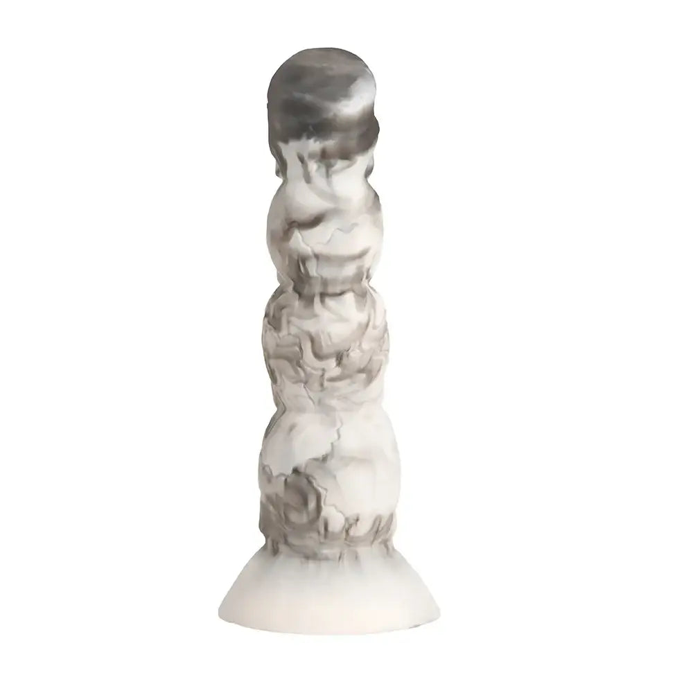 Tower of Doom Silicone Dildo - Gray