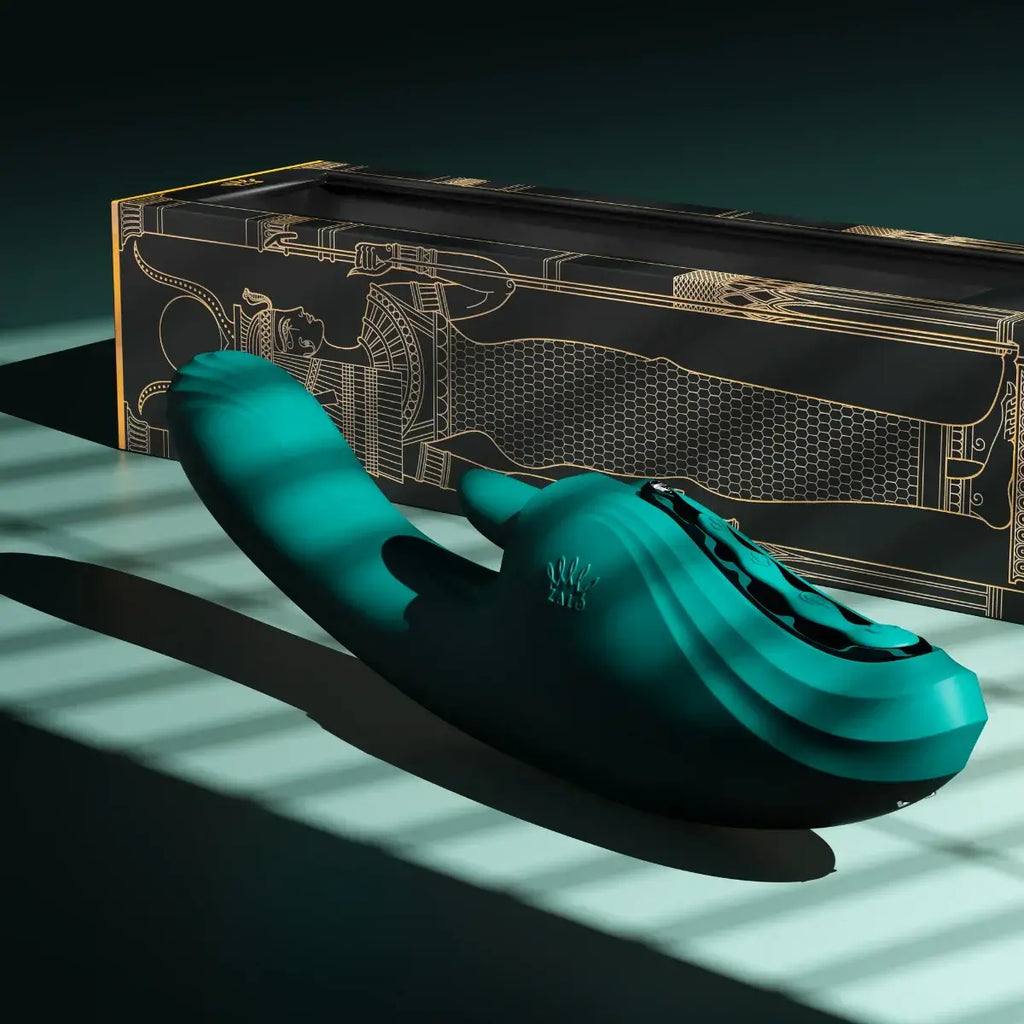 Zalo Ares G-Spot Rabbit Vibrator Green - Rolik®