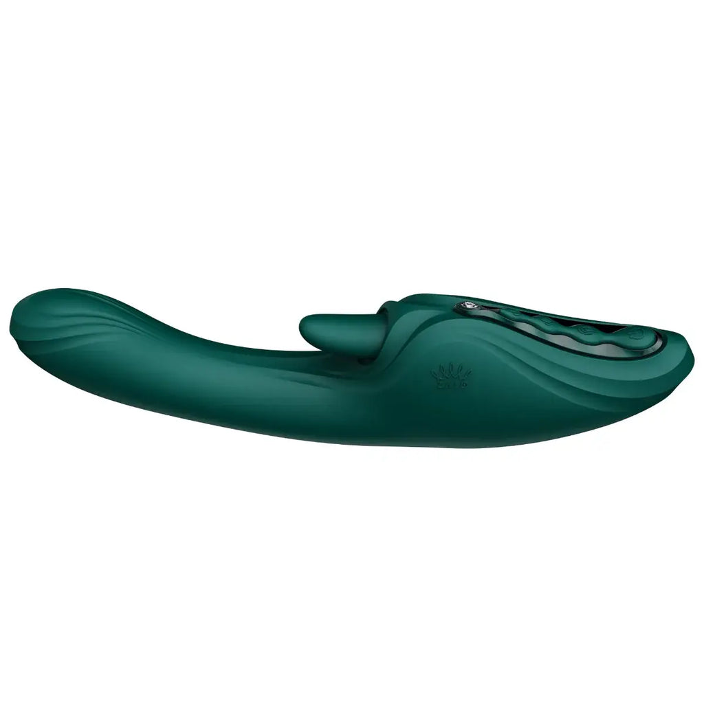 Zalo Ares G-Spot Rabbit Vibrator Green - Rolik®