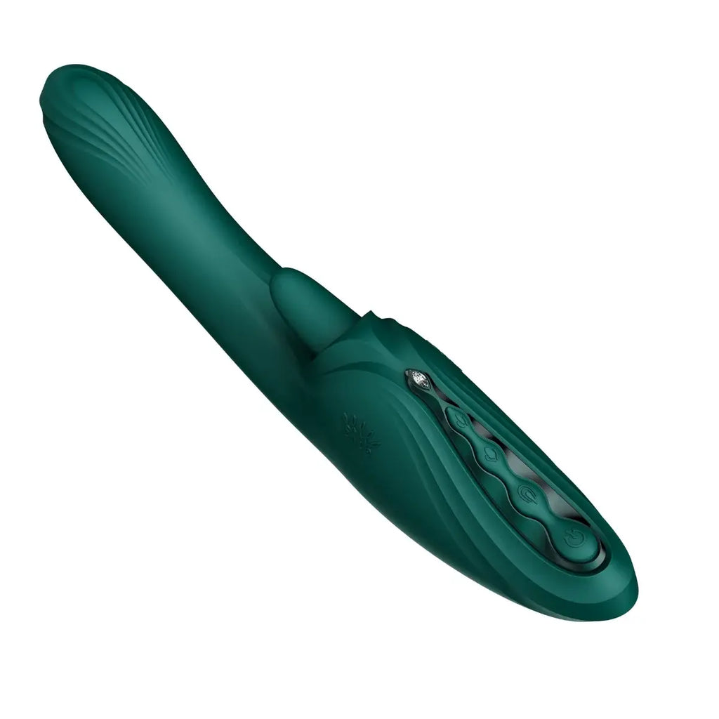 Zalo Ares G-Spot Rabbit Vibrator Green - Rolik®
