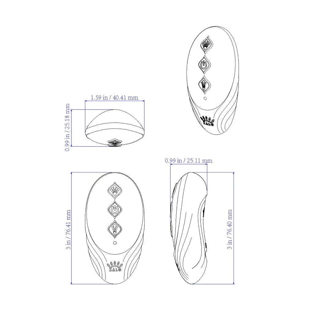 Zalo Bayek Vibrating Smart Couples Ring with Remote - Rolik®