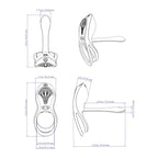 Zalo Bayek Vibrating Smart Couples Ring with Remote - Rolik®