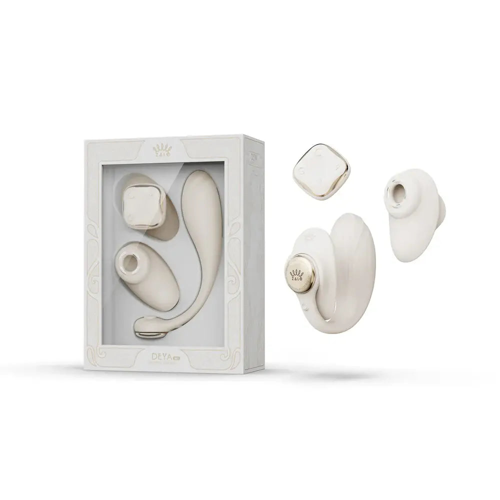 Zalo Deya Wearable Dual Vibrator with App Control – Hands-Free Couples White