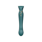 Queen G - Spot PulseWave Vibrator with Suction Sleeve - Green