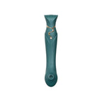 Queen G - Spot PulseWave Vibrator with Suction Sleeve - Green
