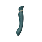 Queen G - Spot PulseWave Vibrator with Suction Sleeve - Green