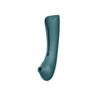 Queen G - Spot PulseWave Vibrator with Suction Sleeve - Green