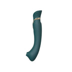 Queen G - Spot PulseWave Vibrator with Suction Sleeve - Green
