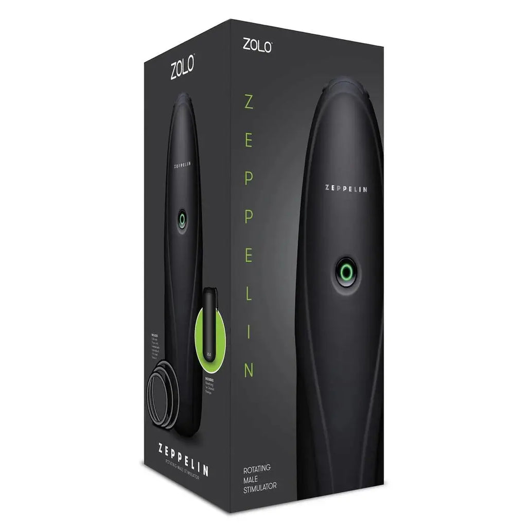 Zeppelin Vibrating Masturbator - Black