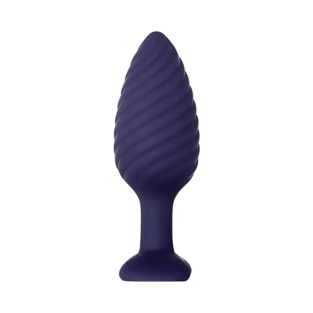 Wicked Twister Remote Vibrating Butt Plug with - Purple