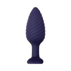 Wicked Twister Remote Vibrating Butt Plug with - Purple