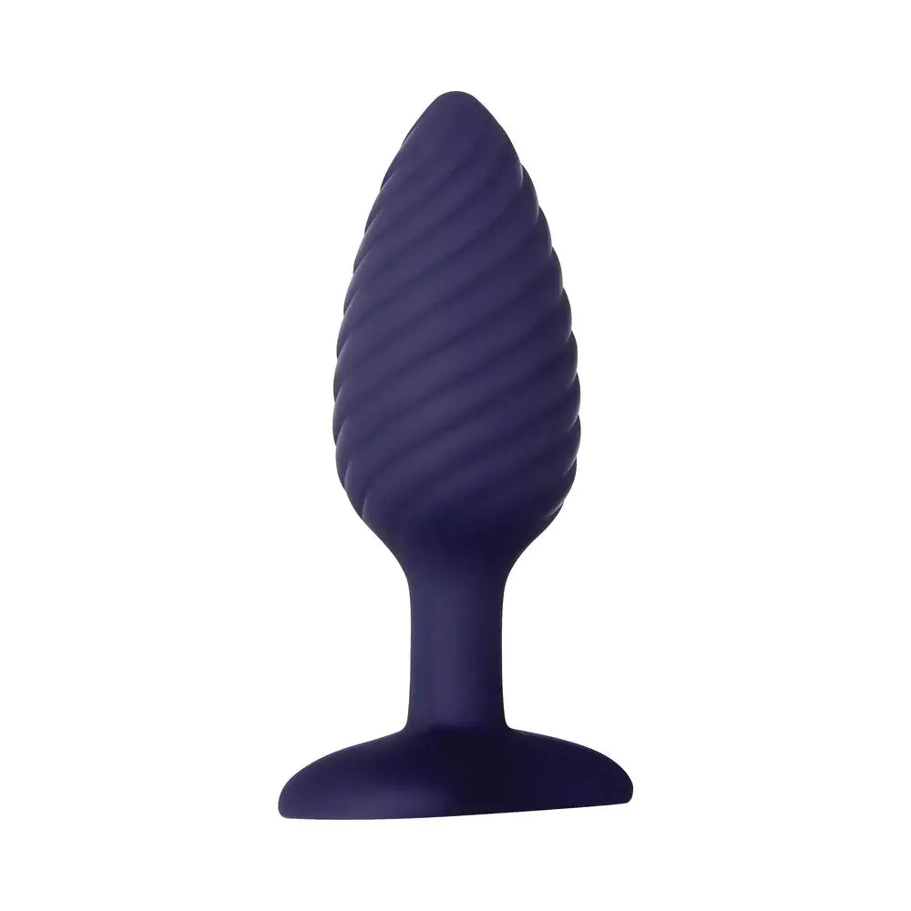 Wicked Twister Remote Vibrating Butt Plug with - Purple