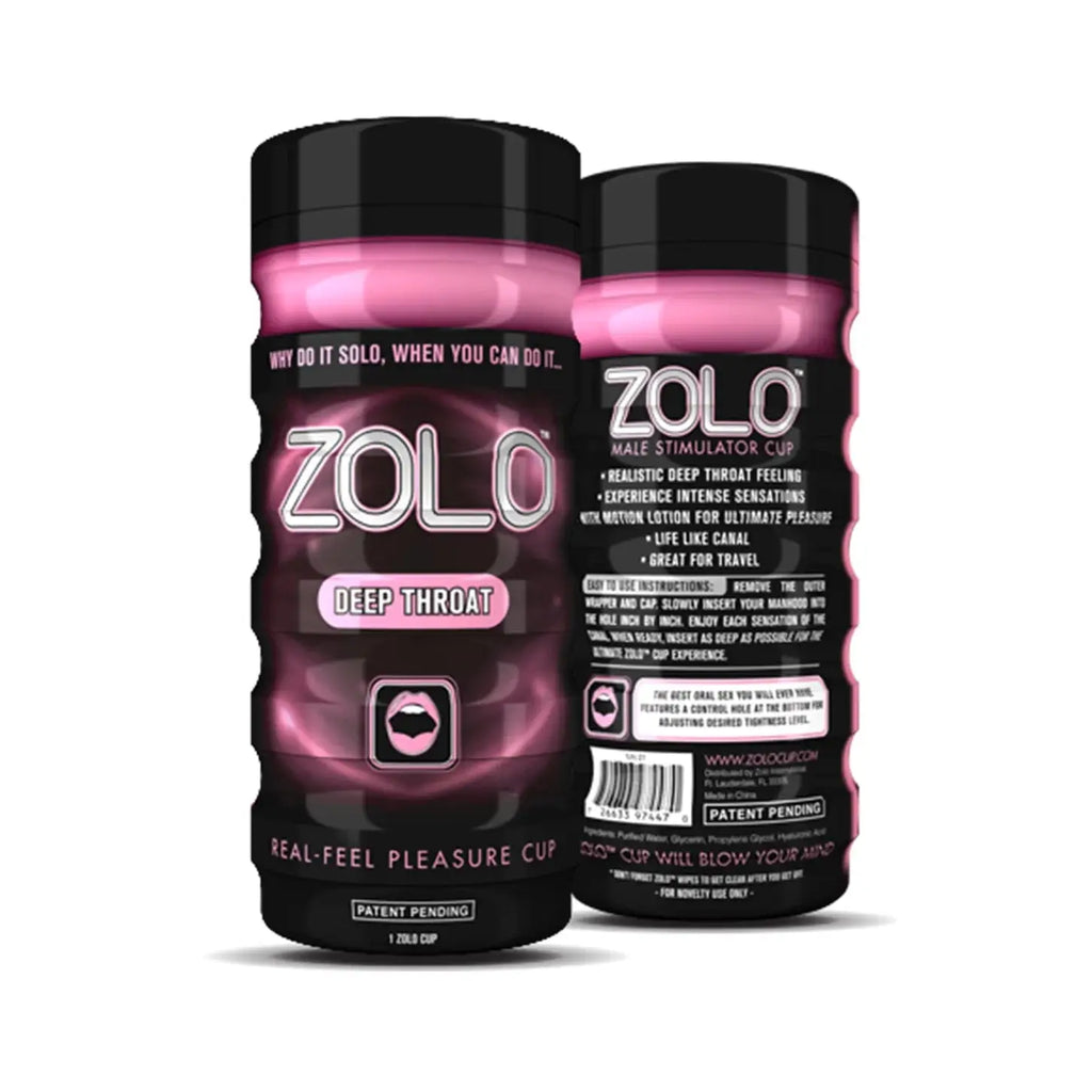Zolo™ Reusable Pleasure Cup Masturbator - Deep Throat