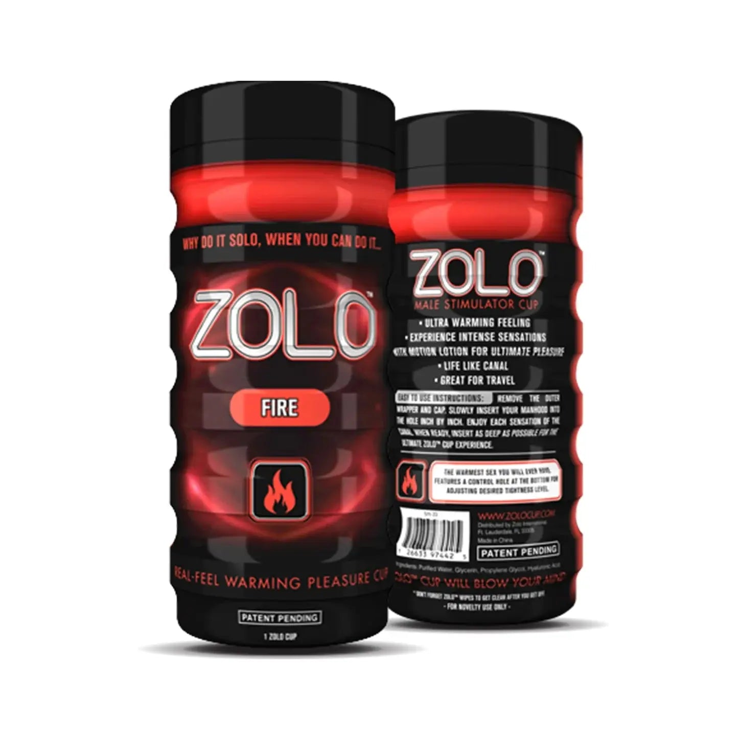 Zolo™ Reusable Pleasure Cup Masturbator - Fire