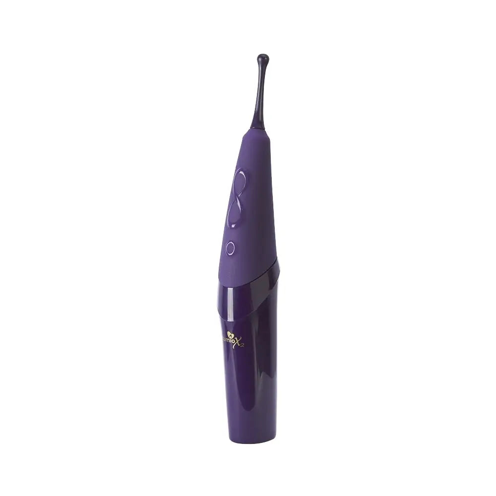 Zumio® Zumio X2 Clitoral Stimulator – SpiroTip Rotating Vibrator Dark Purple