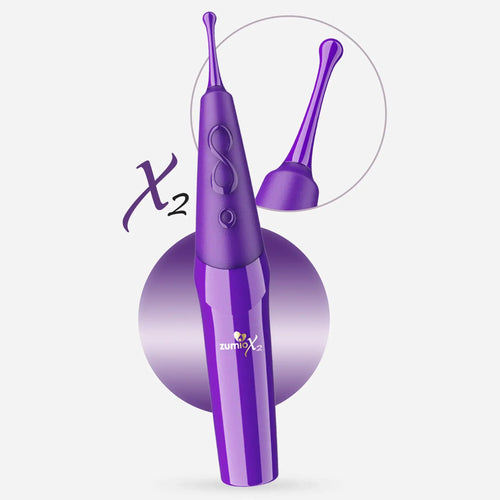 Zumio® Zumio X2 Clitoral Stimulator – SpiroTip Rotating Vibrator Dark Purple