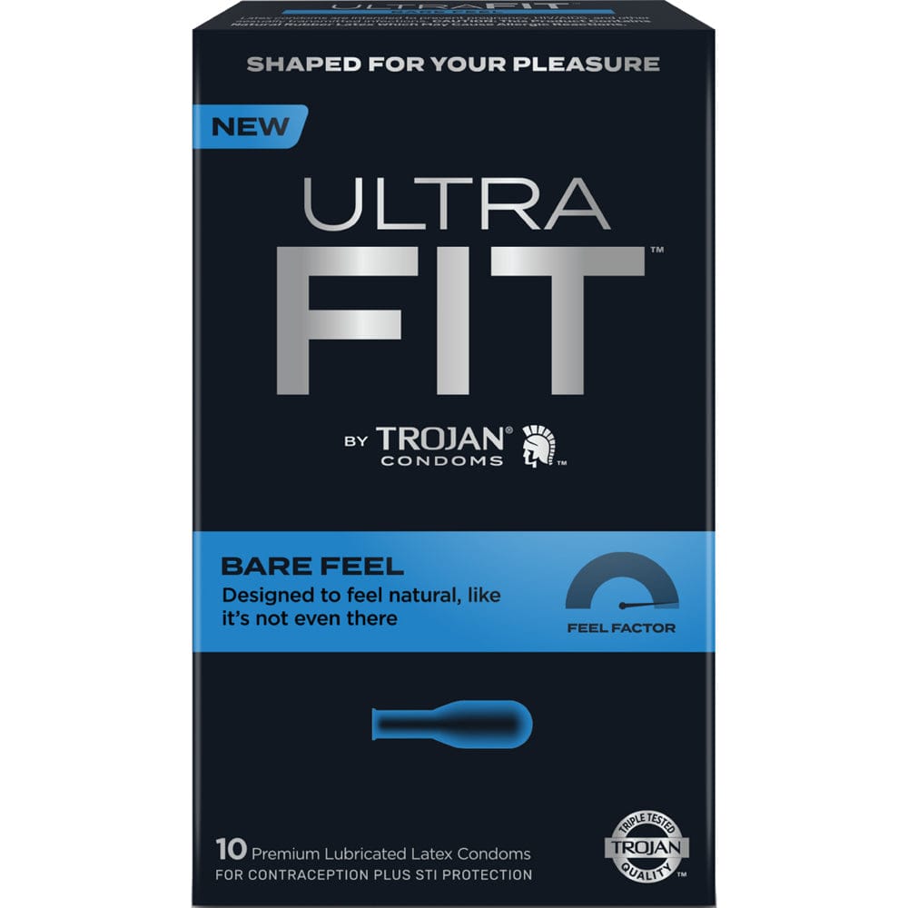 Trojan™ Ultra Fit™ Bare Feel Condoms 10-Pack - Rolik®