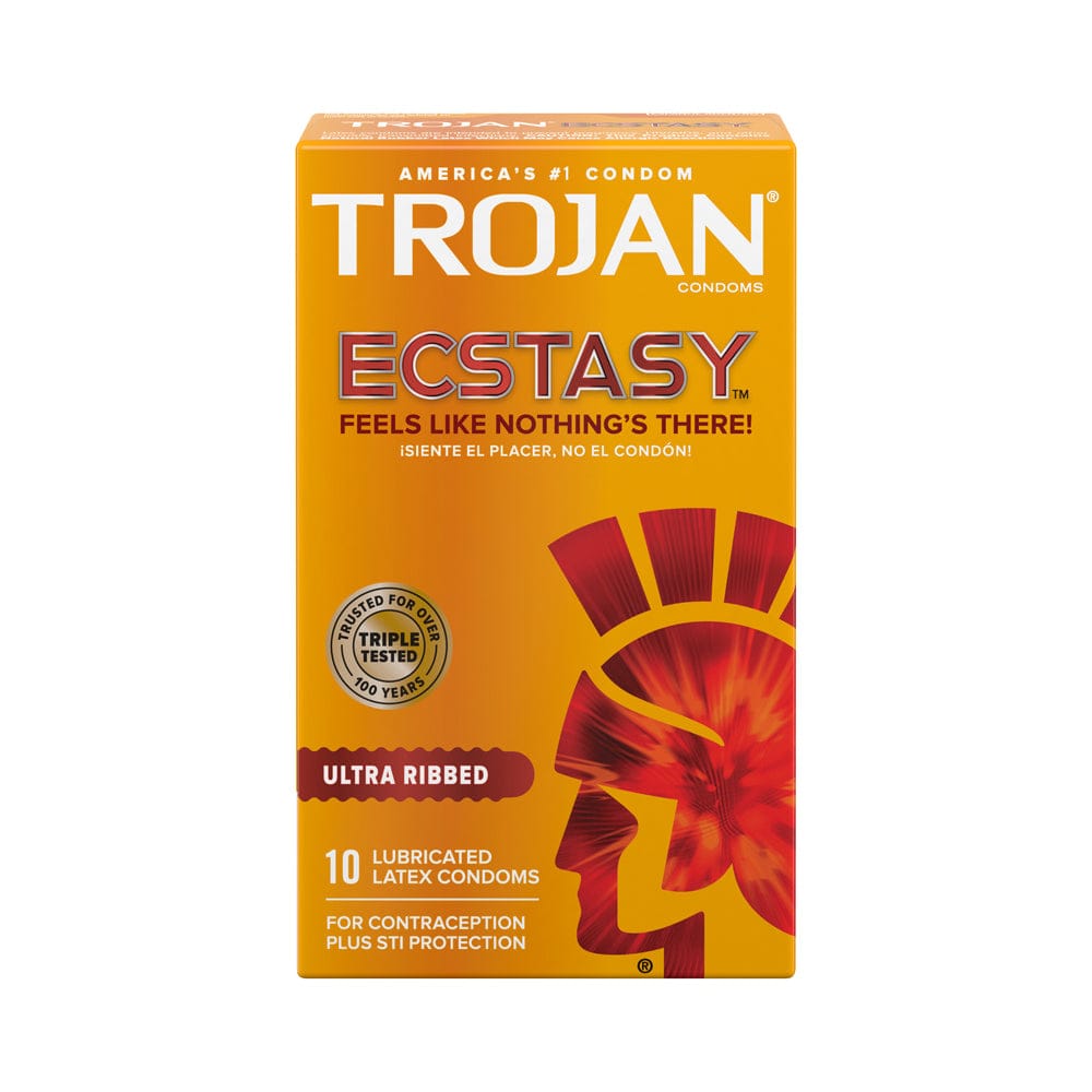 Trojan® Ultra Ribbed Ecstasy Lubricated Condoms - Rolik®