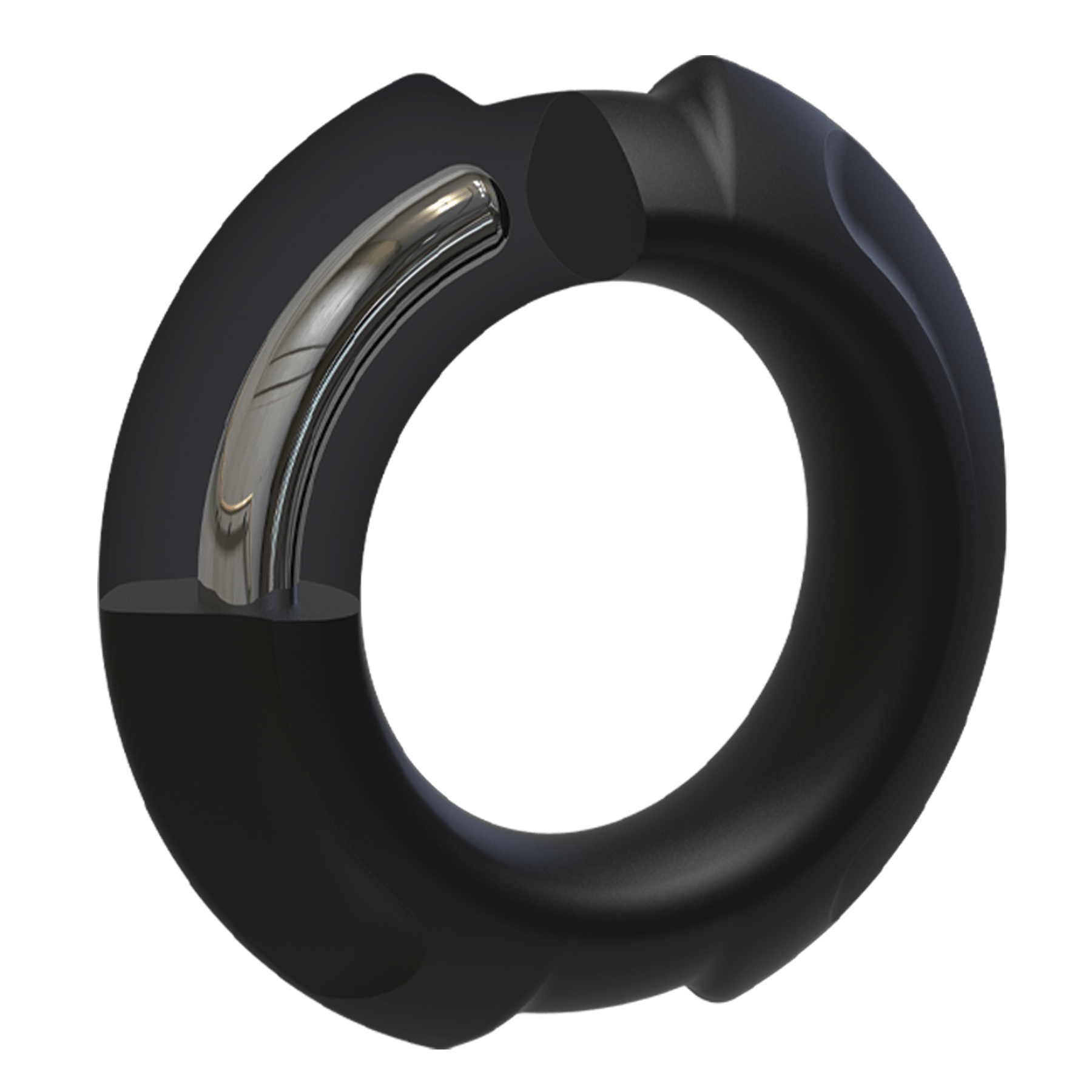Doc Johnson® OptiMALE FlexiSteel Silicone with Metal Core C-Ring 35mm Black - Rolik®