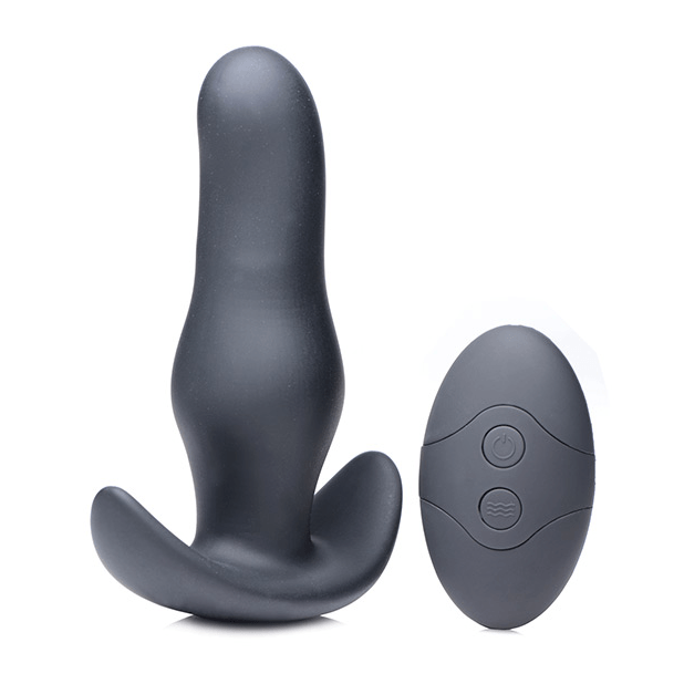Thump It 7x Curved Silicone Butt Plug by XR Brands - rolik