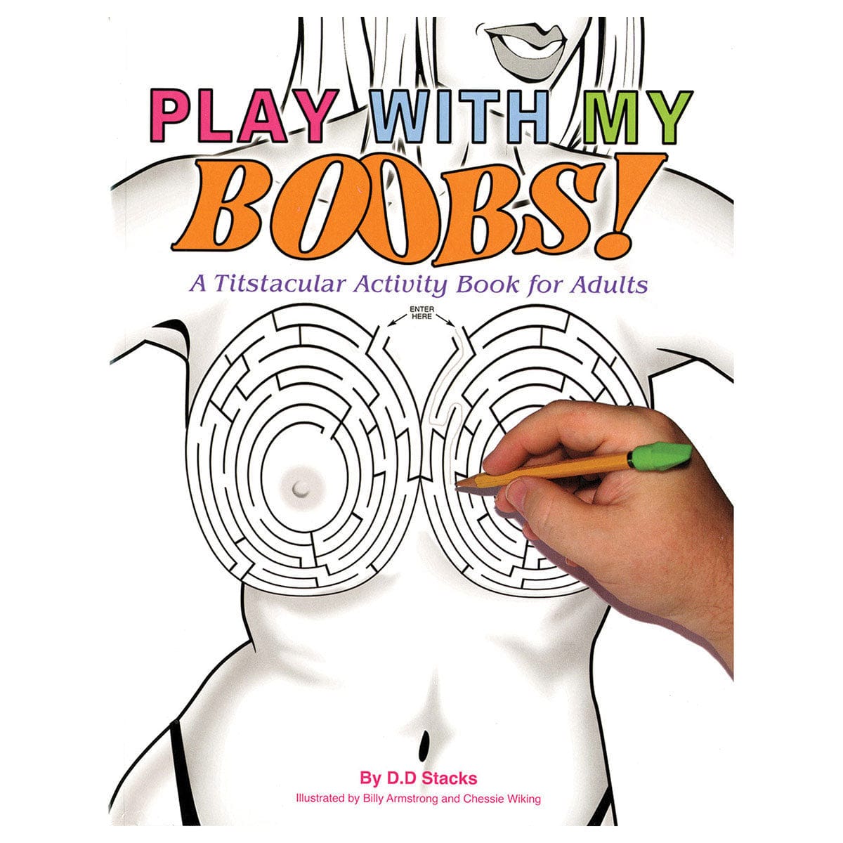 Play with My Boobs! A Titstacular Activity Book for Adults by Aaron Blake Publishers - rolik