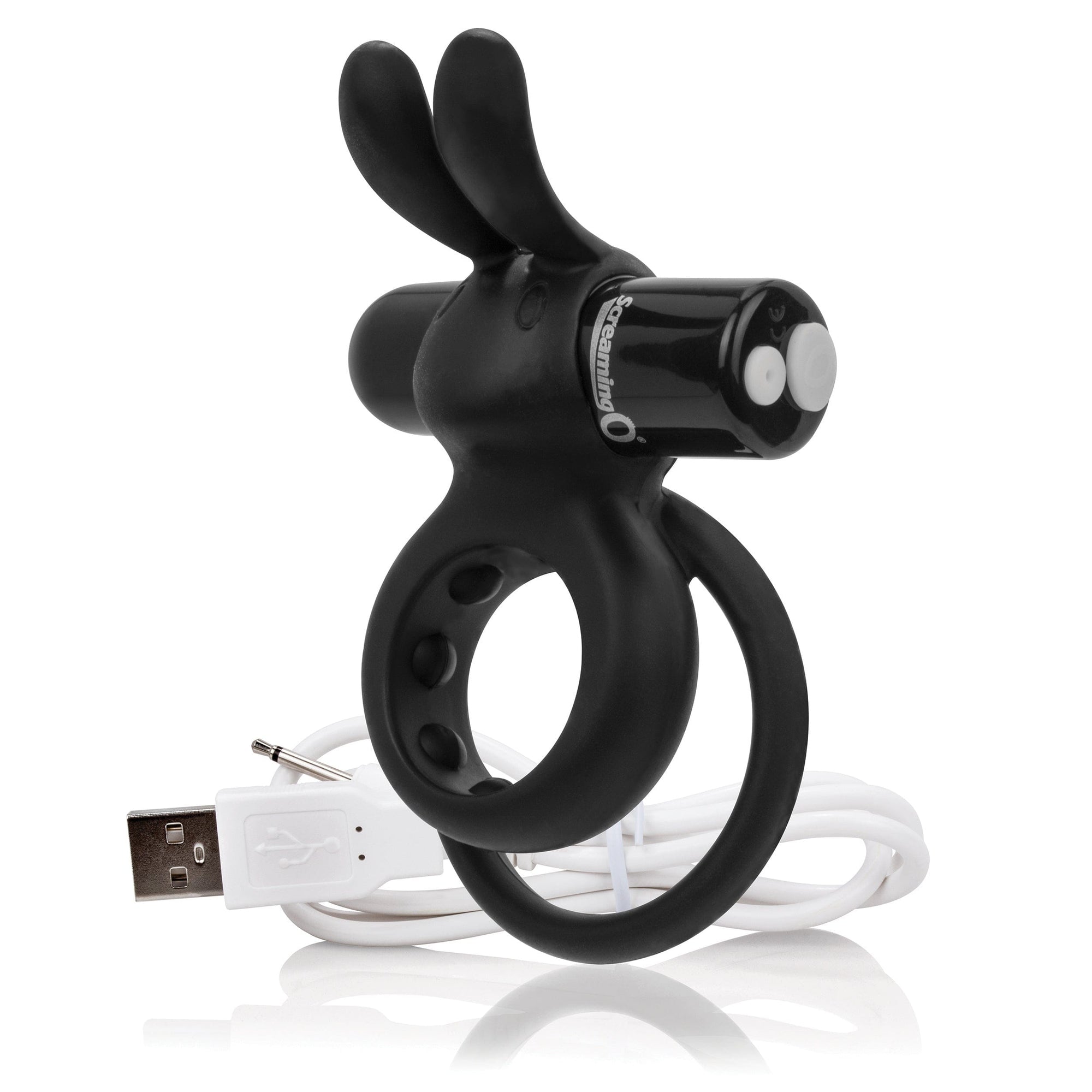 Screaming O® Charged™ Ohare® Rechargeable Rabbit Vibe Black - Rolik®