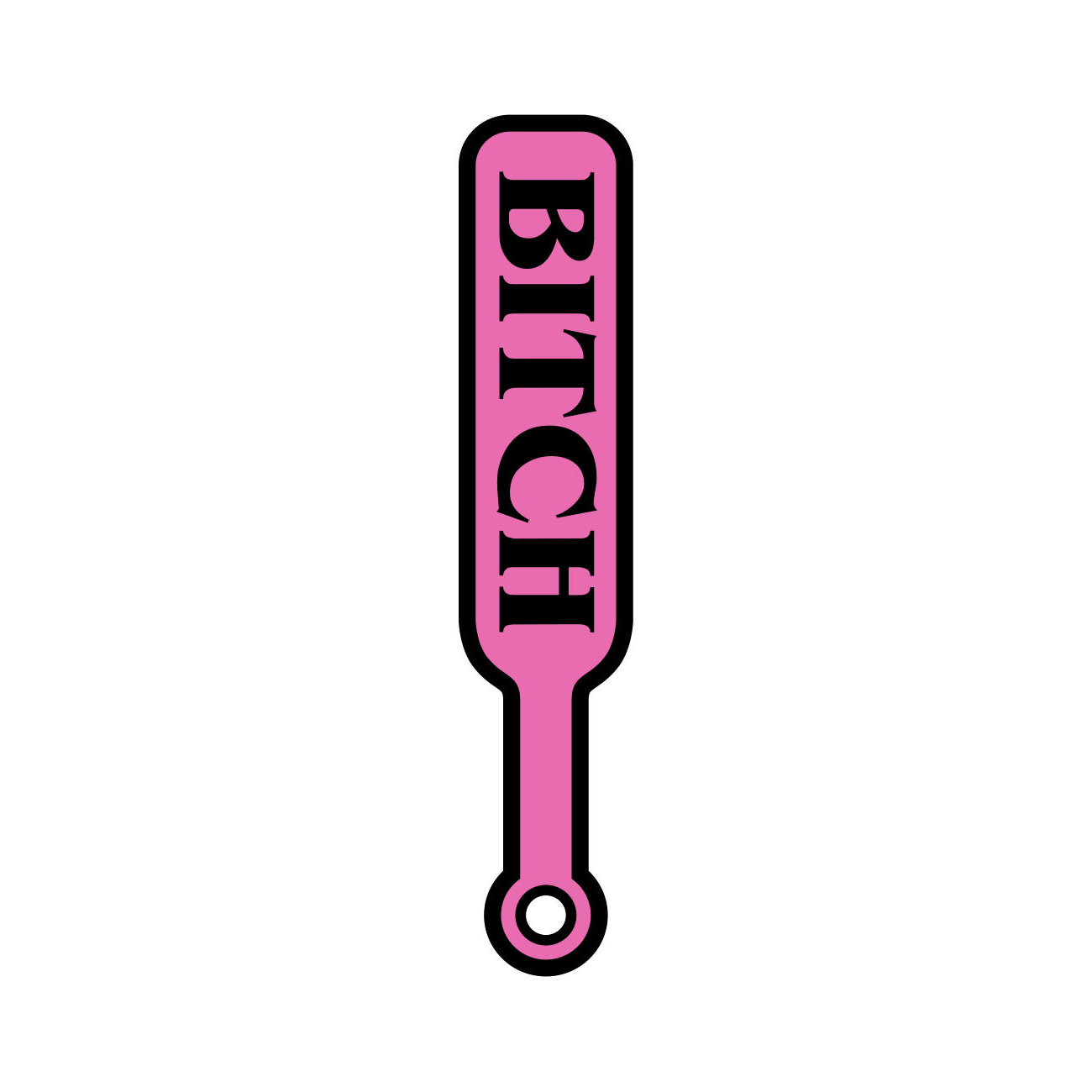 "Bitch" Paddle Soft Enamel Pin by Wood Rocket - rolik