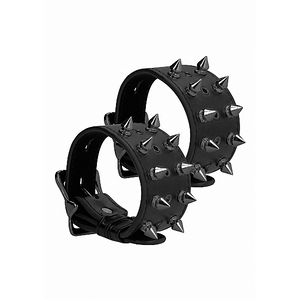 Ouch Skulls and Bones Handcuffs With Spikes by Shots - rolik