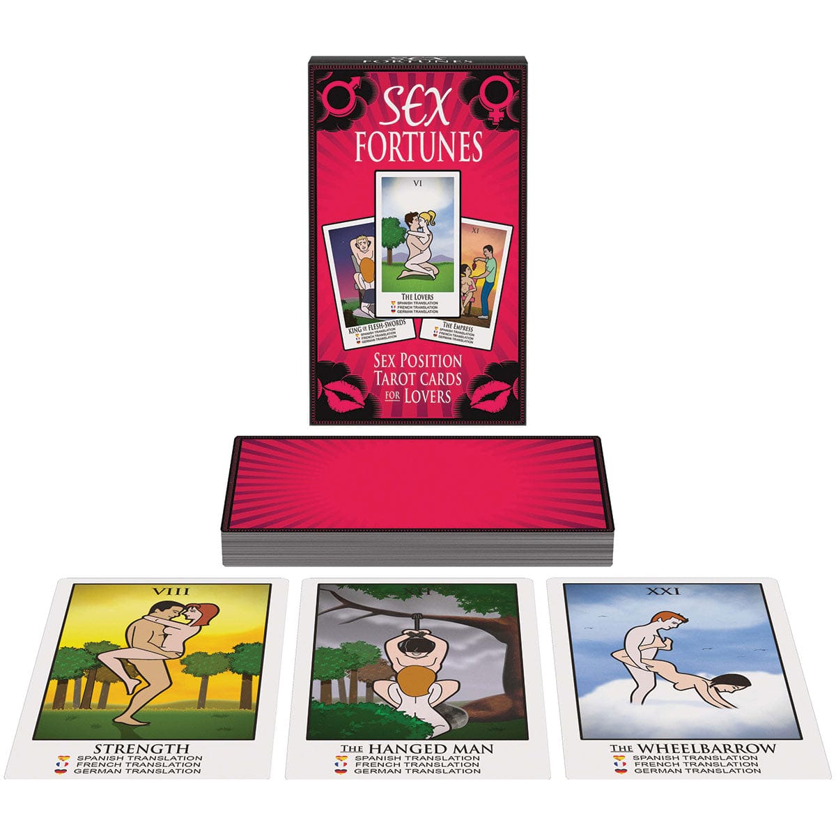 Kheper Games™ Sex Fortunes - Sex Position Tarot Cards For Lovers - Rolik®