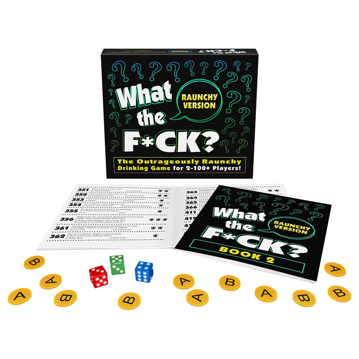 Kheper Games™ What the F*ck? Raunchy Version - The Outrageously Raunchy Drinking Game - Rolik®