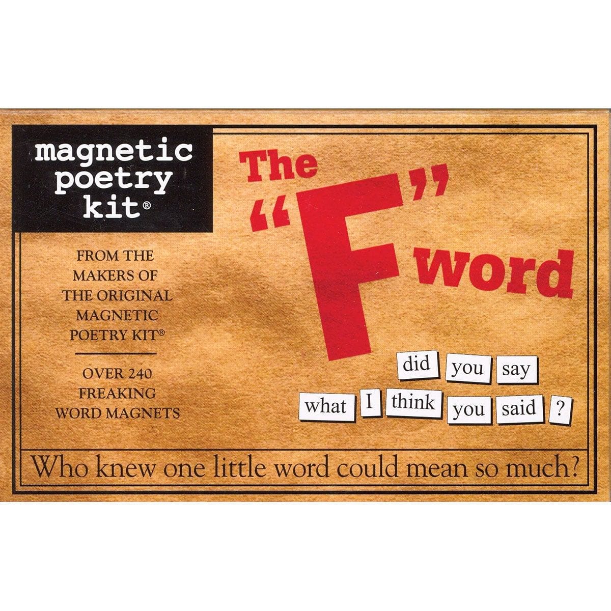 Magnetic Poetry: The &quot;F&quot; Word by Magnetic Poetry - rolik