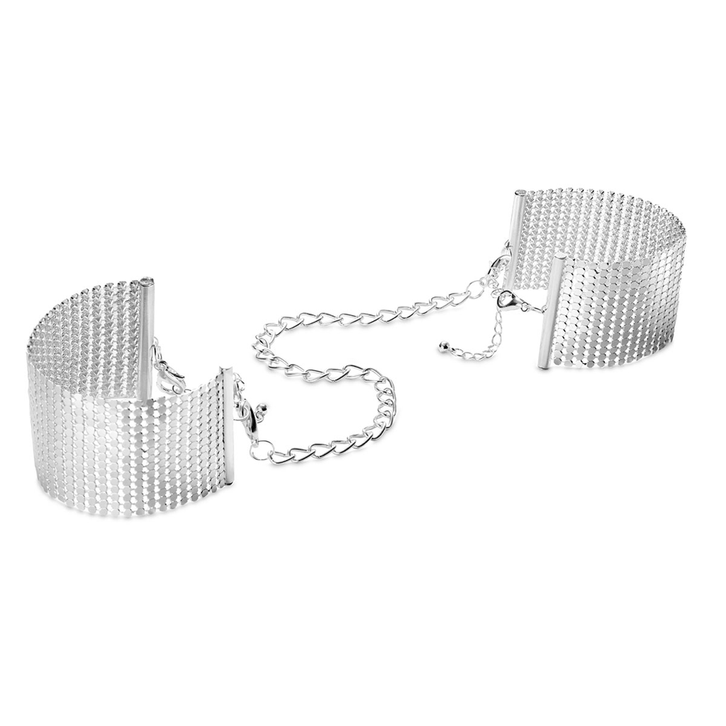 Bijoux Indiscrets Desir Metallique Mesh Handcuffs Silver - Rolik®