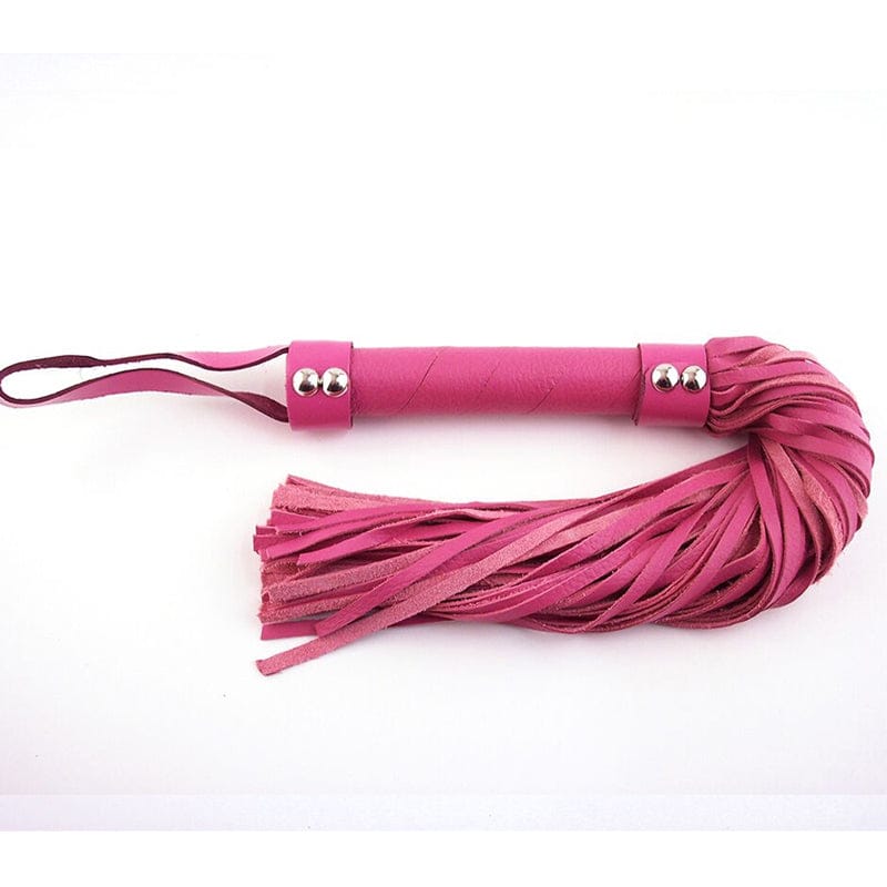 Rouge Garments® H-Style Short Leather Flogger Pink - Rolik®