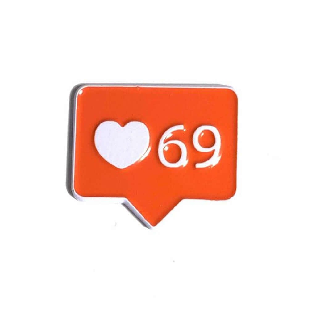 69 Likes Enamel Pin - Geeky and Kinky - Rolik