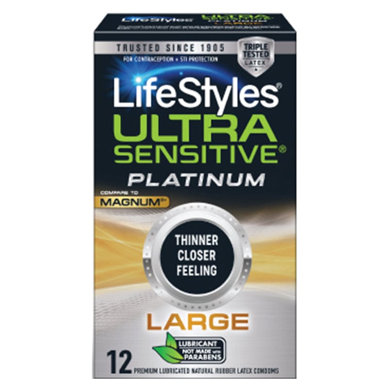 Lifestyles Ultra Sensitive Platinum Large 12-Pack - Rolik®
