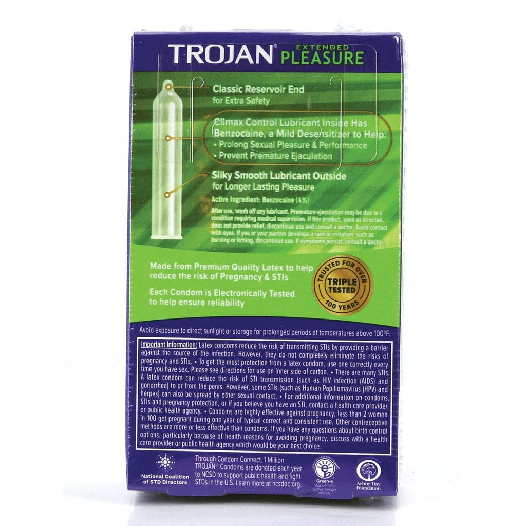 Trojan® Pleasures Extended Lubricated Condoms - Rolik®
