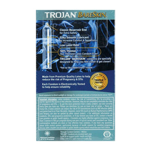 Trojan® Sensitivity Bareskin Lubricated Condoms - Rolik®