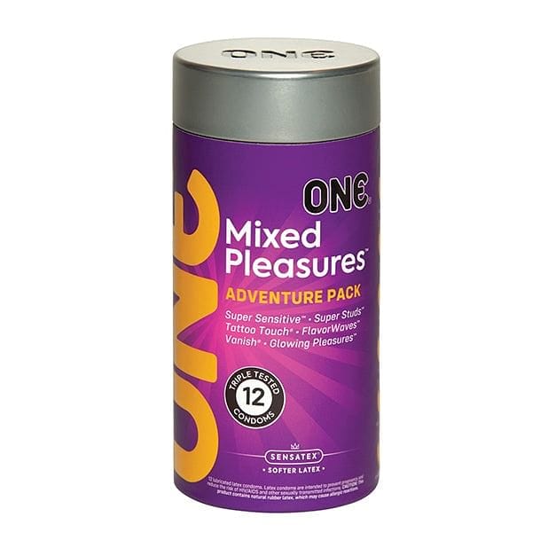 ONE® Mixed Pleasures Condoms 12-Pack - Rolik®