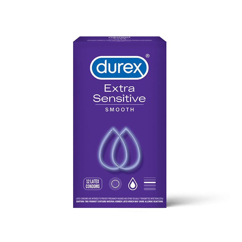 Durex Extra Sensitive Smooth Lubricated Condoms 12-Pack - Rolik®