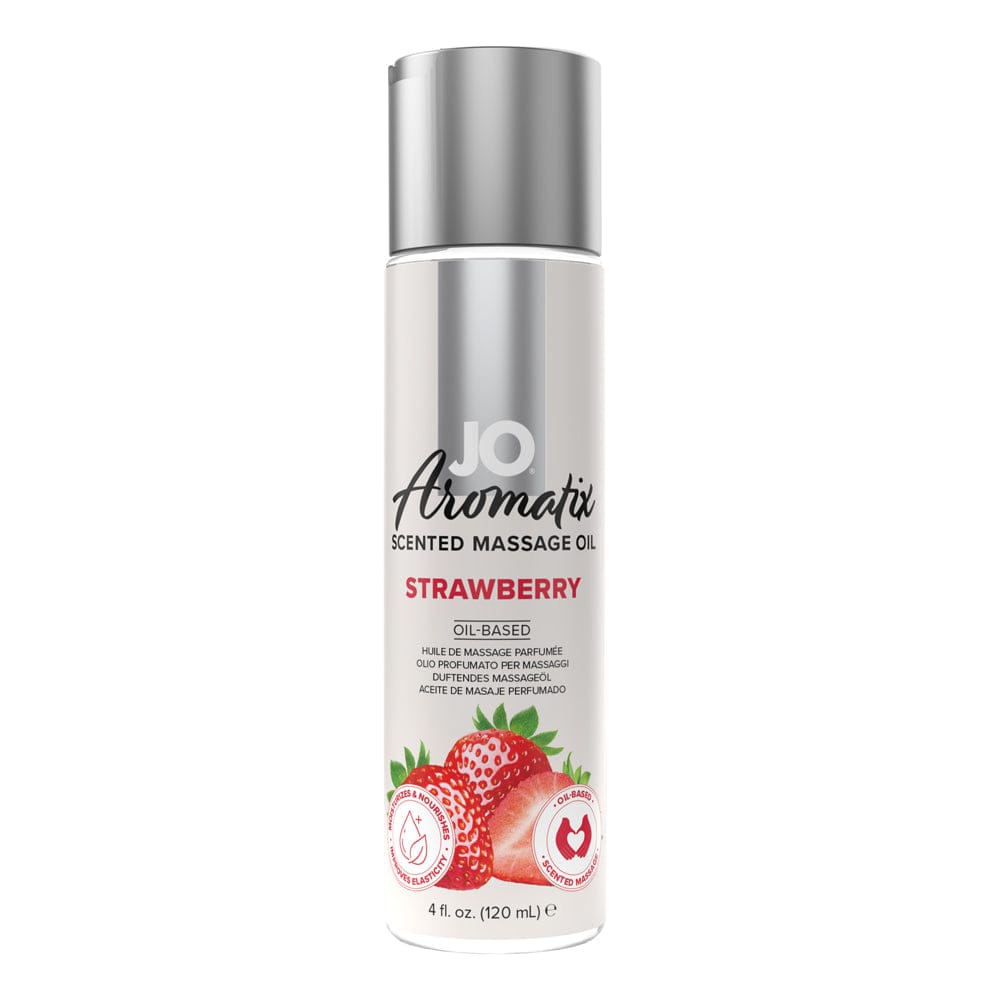 JO® Aromatix Scented Massage Oil Strawberry - Rolik®