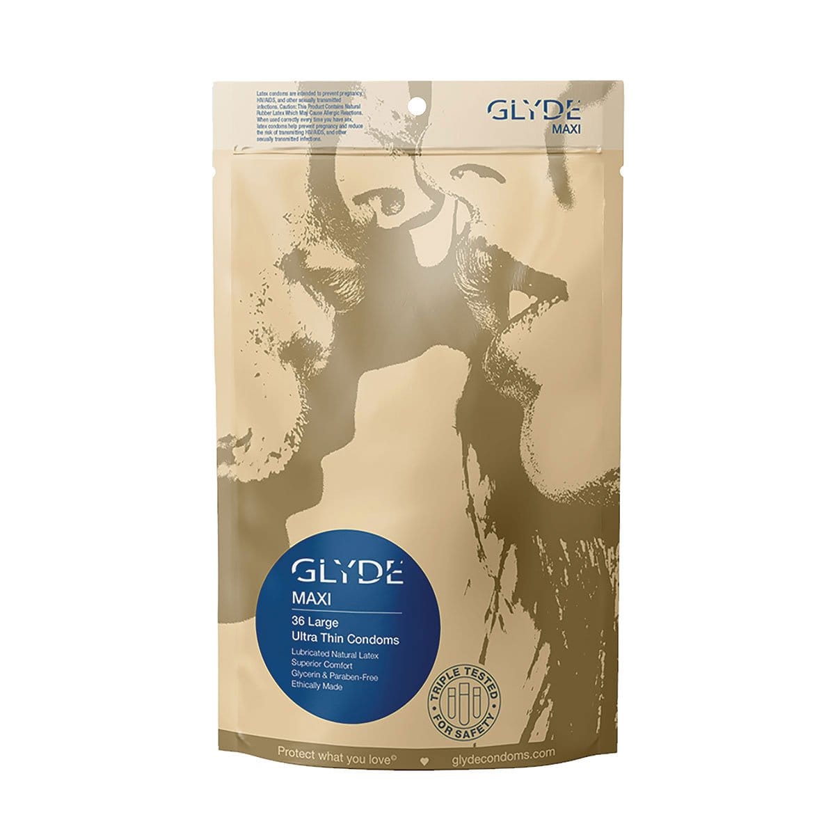 Glyde Maxi XL Condoms 36-Pack - Rolik®