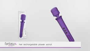 Pipedream® Fantasy For Her Rechargeable Power Wand Vibe- Rolik®