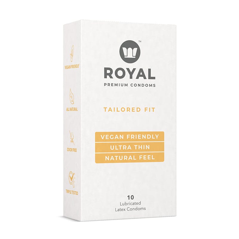 Royal Condom Tailored Fit Vegan Condoms 10-Pack - Rolik®