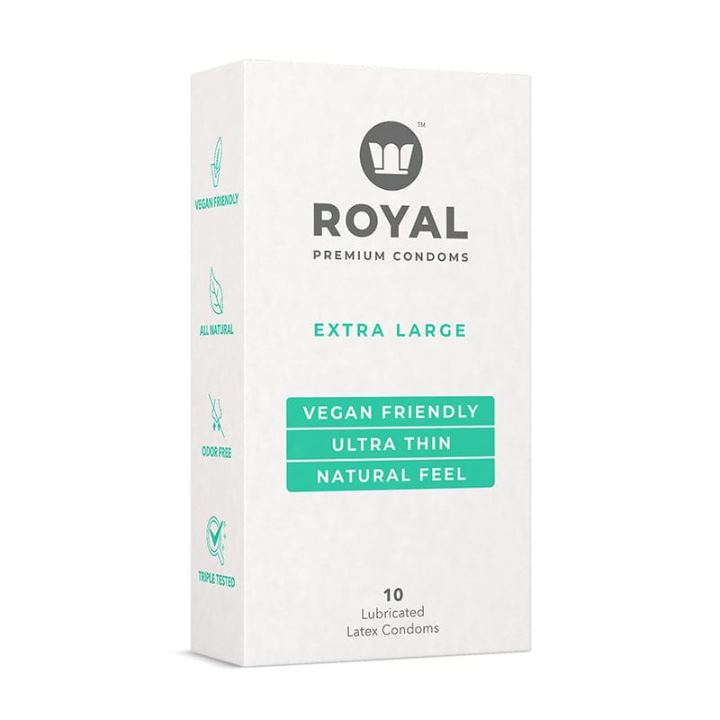 Royal Intimacy Extra Large Vegan Condoms 10-Pack - Rolik®