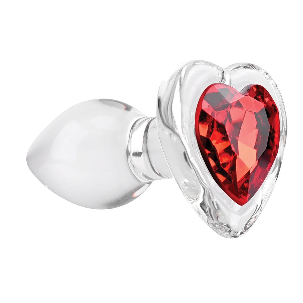 Adam & Eve® Red Heart Gem Glass Plug Detail - Rolik®