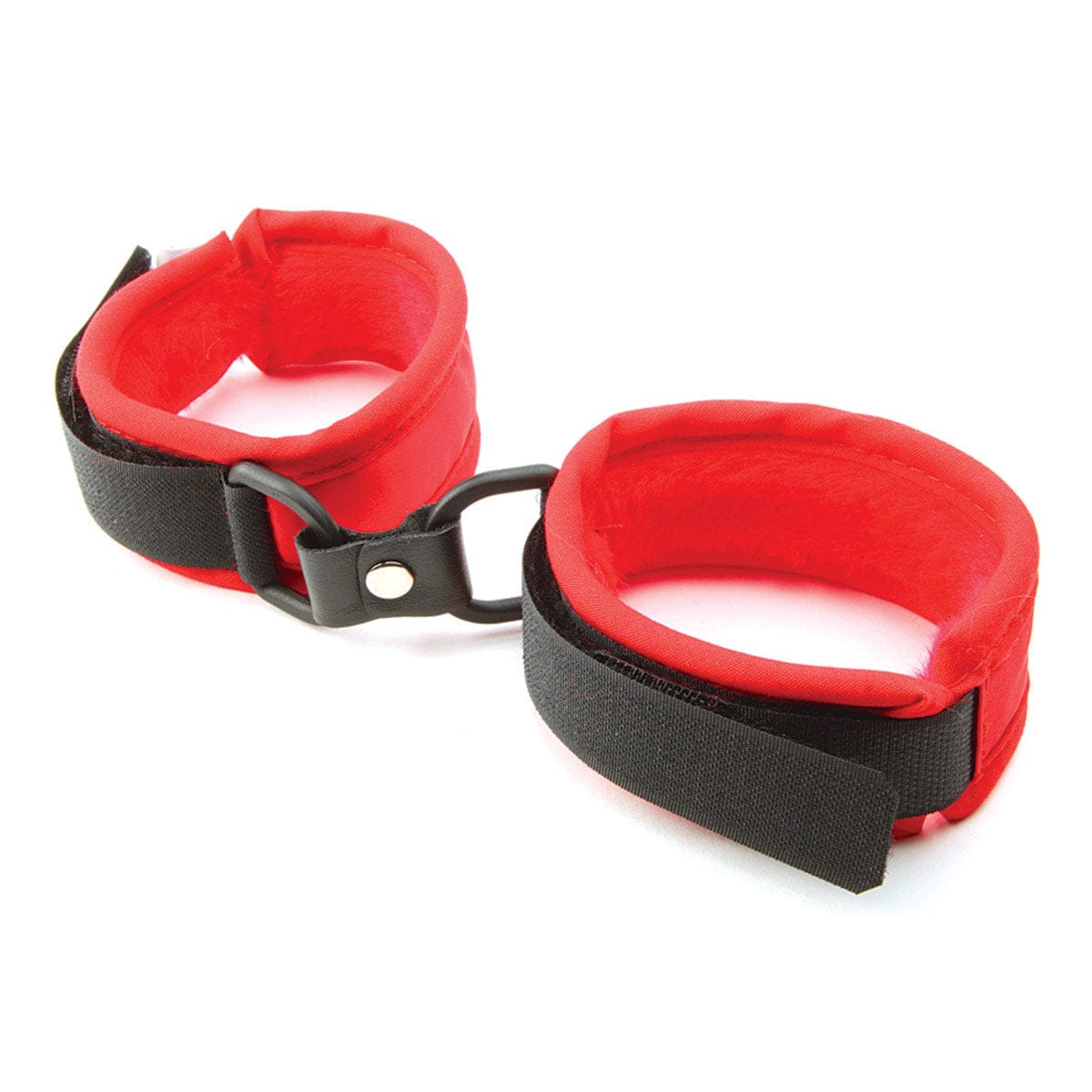 Foxtails Red Faux Fur Handcuffs - Rolik®