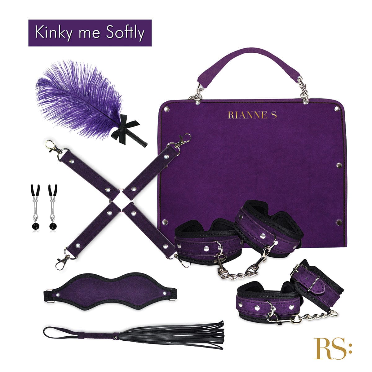 Rianne S Kinky Me Softly Bondage Kit Purple - Rolik®