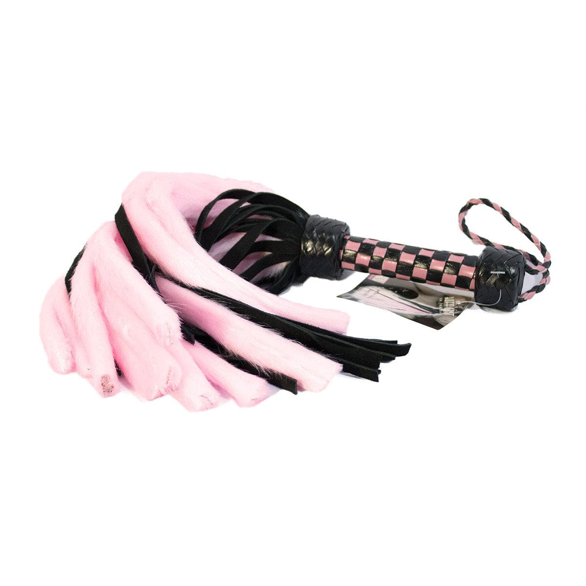 Ruff Doggie Styles Suede and Fluff Mini Flogger Pink - Rolik®